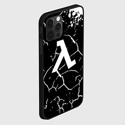 Чехол для iPhone 12 Pro Half life pattern краски, цвет: 3D-черный — фото 2