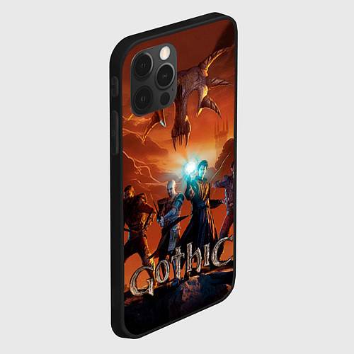 Чехол iPhone 12 Pro Герои из Gothic remake / 3D-Черный – фото 2