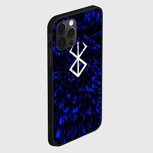 Чехол iPhone 12 Pro Berserk blue energy / 3D-Черный – фото 2