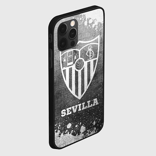 Чехол iPhone 12 Pro Sevilla - grey gradient / 3D-Черный – фото 2