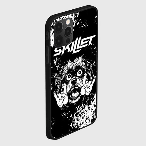 Чехол iPhone 12 Pro Skillet рок пес / 3D-Черный – фото 2