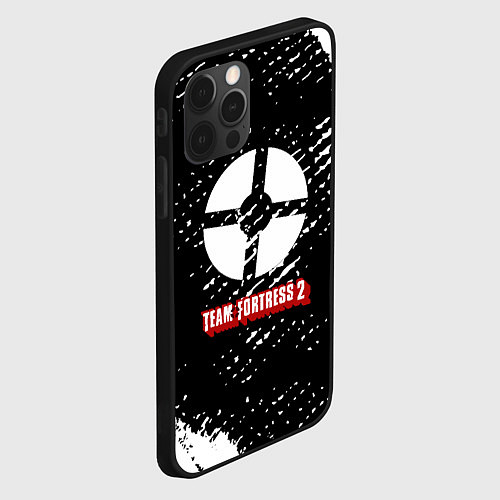 Чехол iPhone 12 Pro Team Fortress 2 краски штрихи / 3D-Черный – фото 2