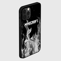 Чехол для iPhone 12 Pro Fortnite серый огонь, цвет: 3D-черный — фото 2