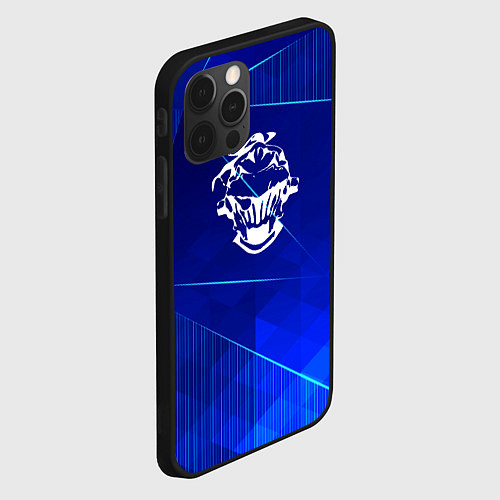 Чехол iPhone 12 Pro Goblin Slayer blue poly / 3D-Черный – фото 2