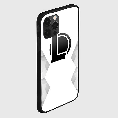 Чехол iPhone 12 Pro League of Legends white poly / 3D-Черный – фото 2