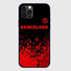 Чехол iPhone 12 Pro Barcelona - red gradient посередине