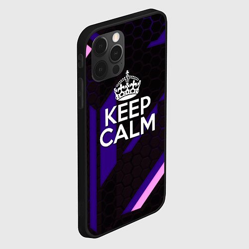 Чехол iPhone 12 Pro Ceep Calm / 3D-Черный – фото 2