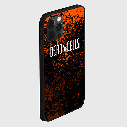 Чехол iPhone 12 Pro Dead Cells брызги красок текстура / 3D-Черный – фото 2