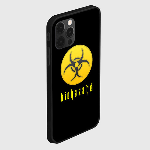 Чехол iPhone 12 Pro Resident Evil biohazard / 3D-Черный – фото 2