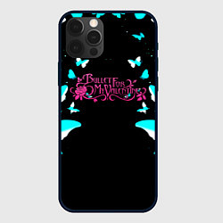 Чехол для iPhone 12 Pro Bullet for my valentine бабочки, цвет: 3D-черный