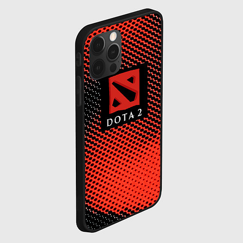 Чехол iPhone 12 Pro DOTA 2 краски абстракция / 3D-Черный – фото 2