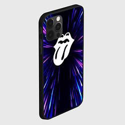 Чехол для iPhone 12 Pro Rolling Stones neon energy, цвет: 3D-черный — фото 2