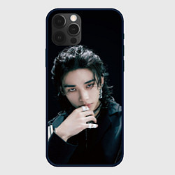 Чехол для iPhone 12 Pro Stray Kids Hyunjin Giant concept, цвет: 3D-черный