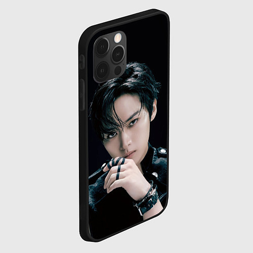 Чехол iPhone 12 Pro Stray Kids Lee Know Giant concept / 3D-Черный – фото 2