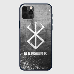 Чехол для iPhone 12 Pro Berserk - grey gradient, цвет: 3D-черный