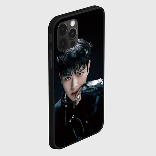 Чехол iPhone 12 Pro Stray Kids Seungmin Giant concept / 3D-Черный – фото 2