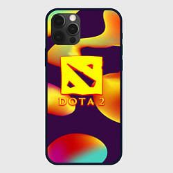 Чехол для iPhone 12 Pro Dota 2 неоновая абстракция, цвет: 3D-черный