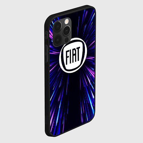 Чехол iPhone 12 Pro Fiat neon energy / 3D-Черный – фото 2