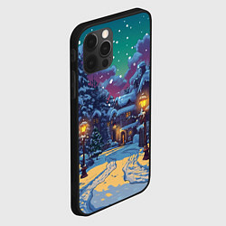 Чехол для iPhone 12 Pro Глубокая зимняя ночь перед рождеством, цвет: 3D-черный — фото 2