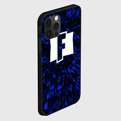 Чехол для iPhone 12 Pro Fortnite blue energy, цвет: 3D-черный — фото 2