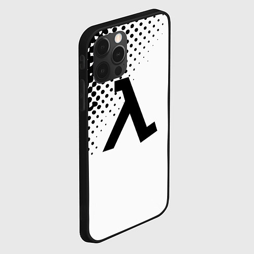 Чехол iPhone 12 Pro Half-life pattern black / 3D-Черный – фото 2