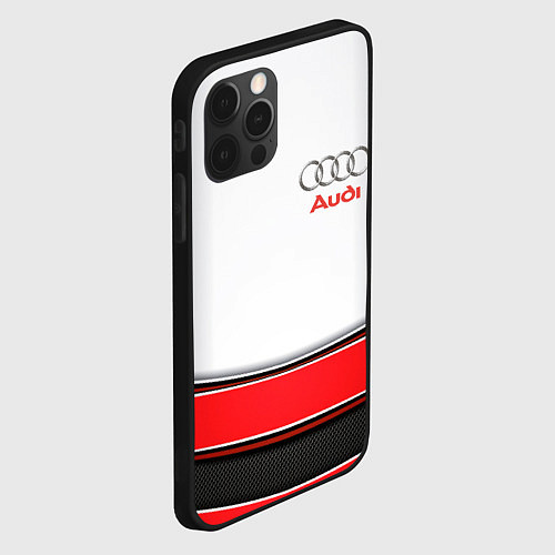 Чехол iPhone 12 Pro AUDI auto car / 3D-Черный – фото 2