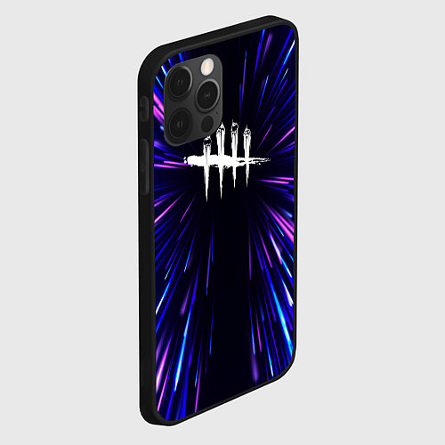 Чехол iPhone 12 Pro Dead by Daylight neon energy / 3D-Черный – фото 2