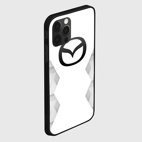 Чехол iPhone 12 Pro Mazda white poly / 3D-Черный – фото 2