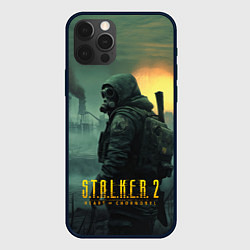 Чехол для iPhone 12 Pro Stalker город в тумане, цвет: 3D-черный