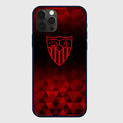 Чехол для iPhone 12 Pro Sevilla red poly, цвет: 3D-черный