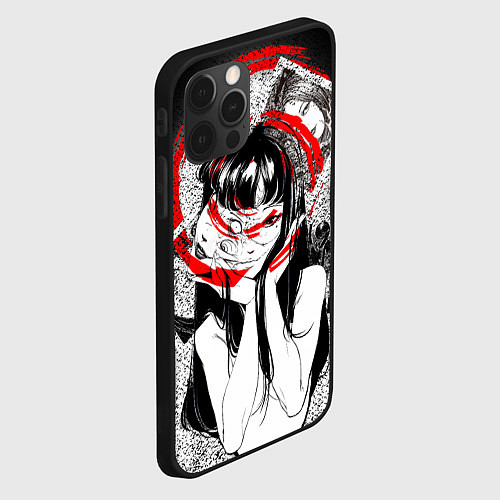 Чехол iPhone 12 Pro Uzumaki / 3D-Черный – фото 2