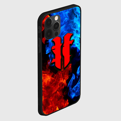 Чехол iPhone 12 Pro Starcraft fire steel / 3D-Черный – фото 2