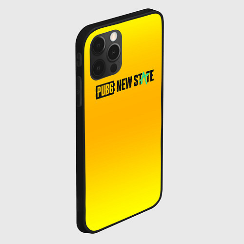 Чехол iPhone 12 Pro PUBG gradient steel / 3D-Черный – фото 2