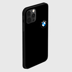 Чехол для iPhone 12 Pro BMW auto logo, цвет: 3D-черный — фото 2