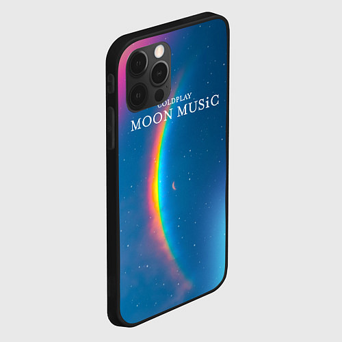 Чехол iPhone 12 Pro Moon music Coldplay / 3D-Черный – фото 2