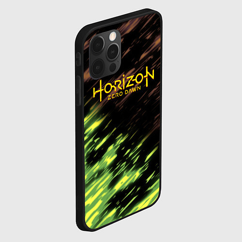 Чехол iPhone 12 Pro Horizon: Zero Dawn краски / 3D-Черный – фото 2