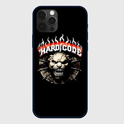 Чехол для iPhone 12 Pro Hardcore рычащий зверь, цвет: 3D-черный