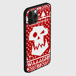 Чехол для iPhone 12 Pro Вязаный warhammer waaagh, цвет: 3D-черный — фото 2