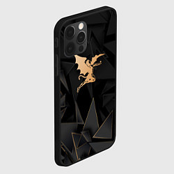 Чехол для iPhone 12 Pro Black Sabbath golden poly, цвет: 3D-черный — фото 2