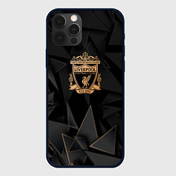 Чехол для iPhone 12 Pro Liverpool golden poly, цвет: 3D-черный