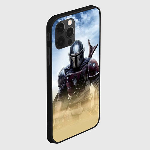 Чехол iPhone 12 Pro Дин Джарин - Мандалорец / 3D-Черный – фото 2