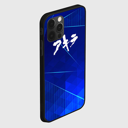 Чехол iPhone 12 Pro Akira blue poly / 3D-Черный – фото 2