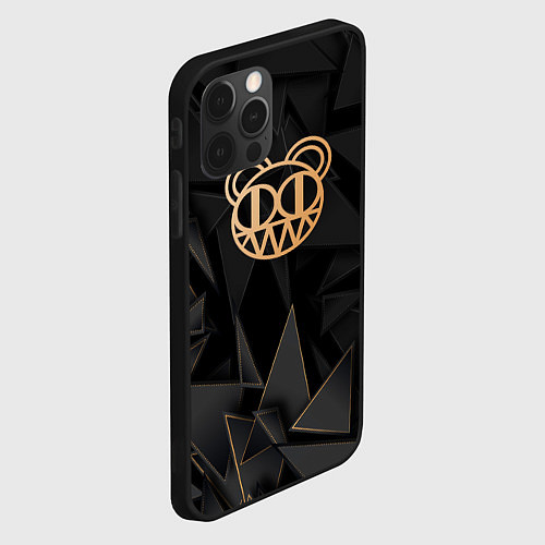 Чехол iPhone 12 Pro Radiohead golden poly / 3D-Черный – фото 2