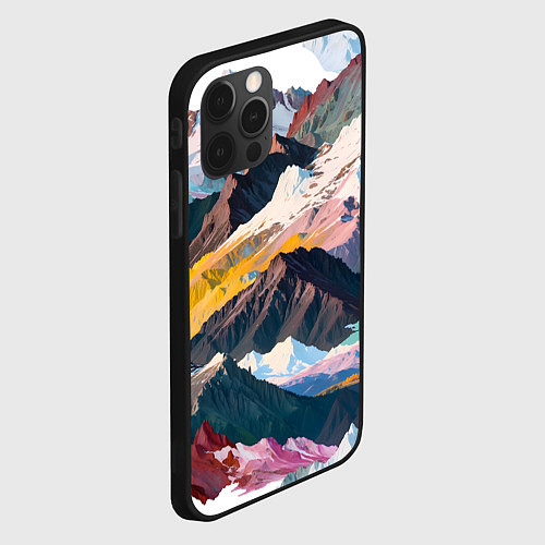 Чехол iPhone 12 Pro Искусство гор / 3D-Черный – фото 2