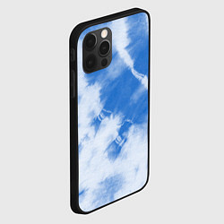 Чехол для iPhone 12 Pro Синий тай дай, цвет: 3D-черный — фото 2