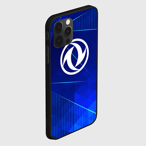 Чехол iPhone 12 Pro Dongfeng blue poly / 3D-Черный – фото 2