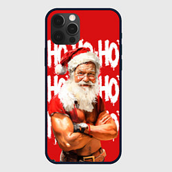Чехол для iPhone 12 Pro Санта Клаус старый хипстер, цвет: 3D-черный