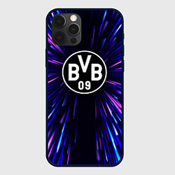 Чехол для iPhone 12 Pro Borussia neon energy, цвет: 3D-черный