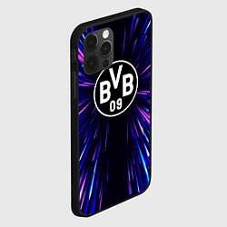 Чехол для iPhone 12 Pro Borussia neon energy, цвет: 3D-черный — фото 2