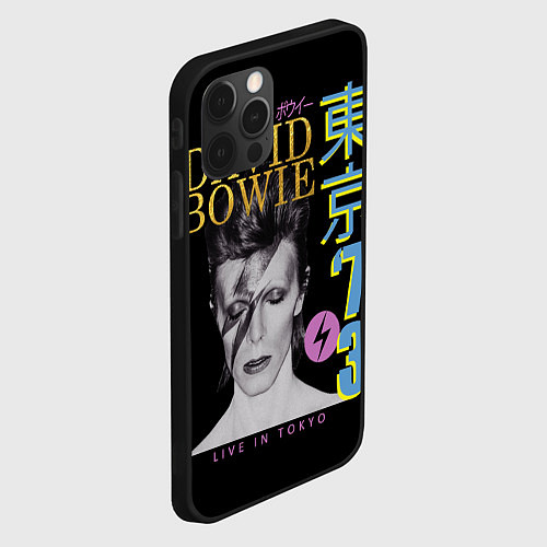 Чехол iPhone 12 Pro David Bowie - Tokyo 1973 / 3D-Черный – фото 2